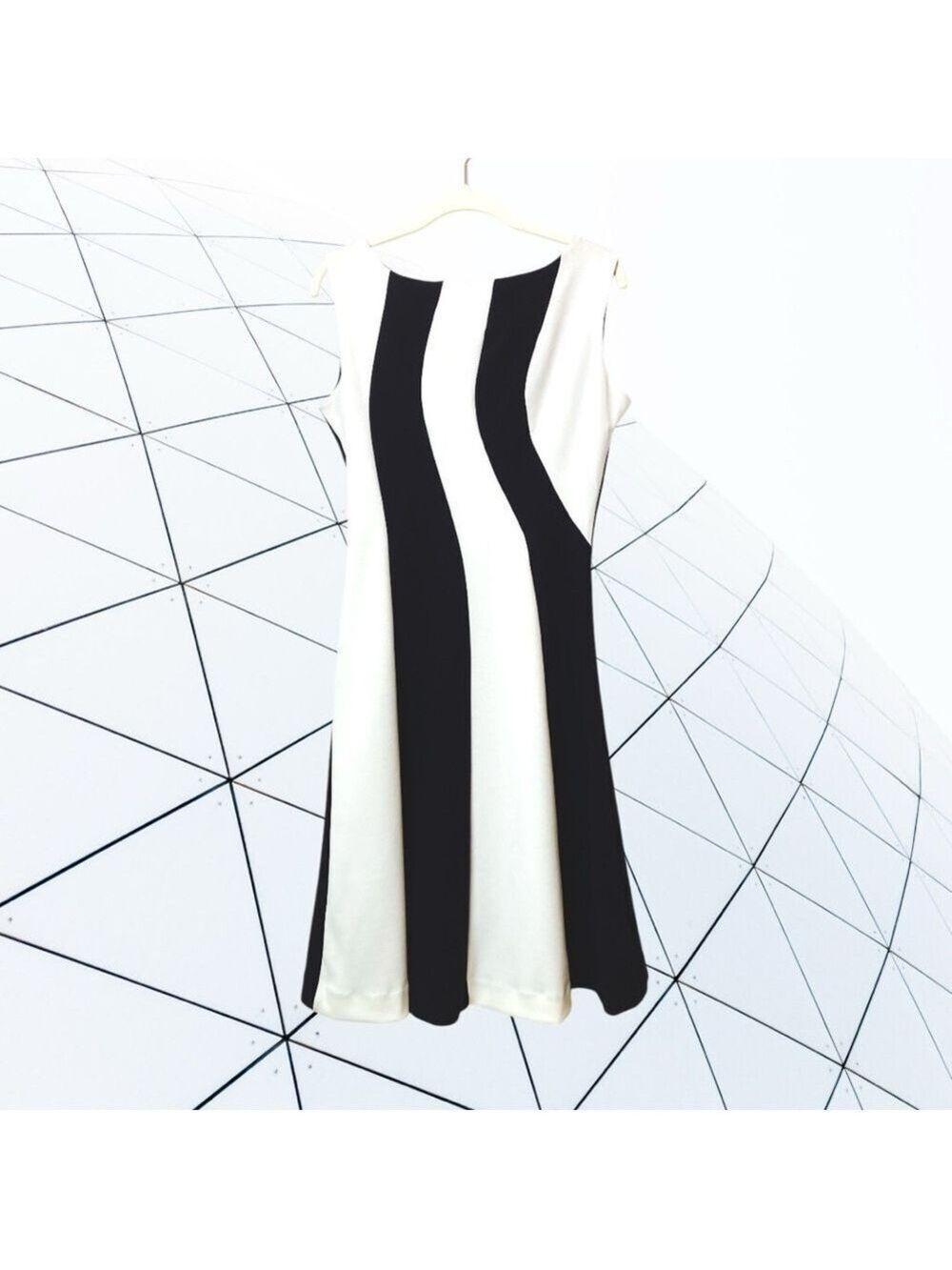 Adore Black and White Swirl Dress Edgy Retro Beetlejuice Outfit Women’s S